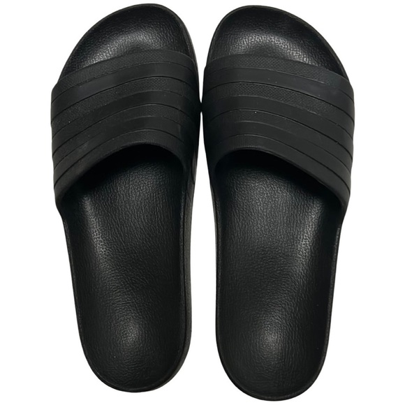 ADIDAS • Men’s Black Comfort Slides Sandals Shoes - Picture 3 of 7